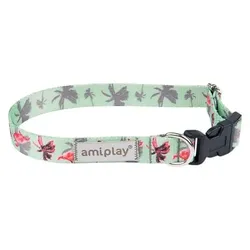 Amiplay BeHappy XL verstellbares Halsband Flamingo