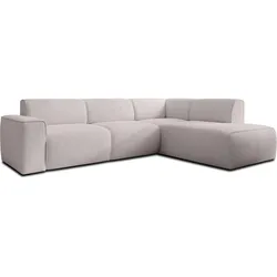 ECKSOFA L Form Didim Taupe 292/220/78 cm – großes Sofa stilvoll & bequem R