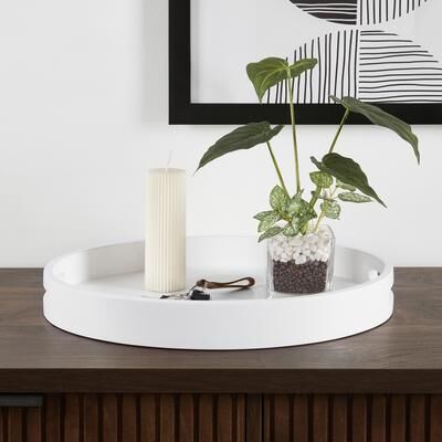 Convenience Concepts Palm Beach Oval Decorative Serving Tray