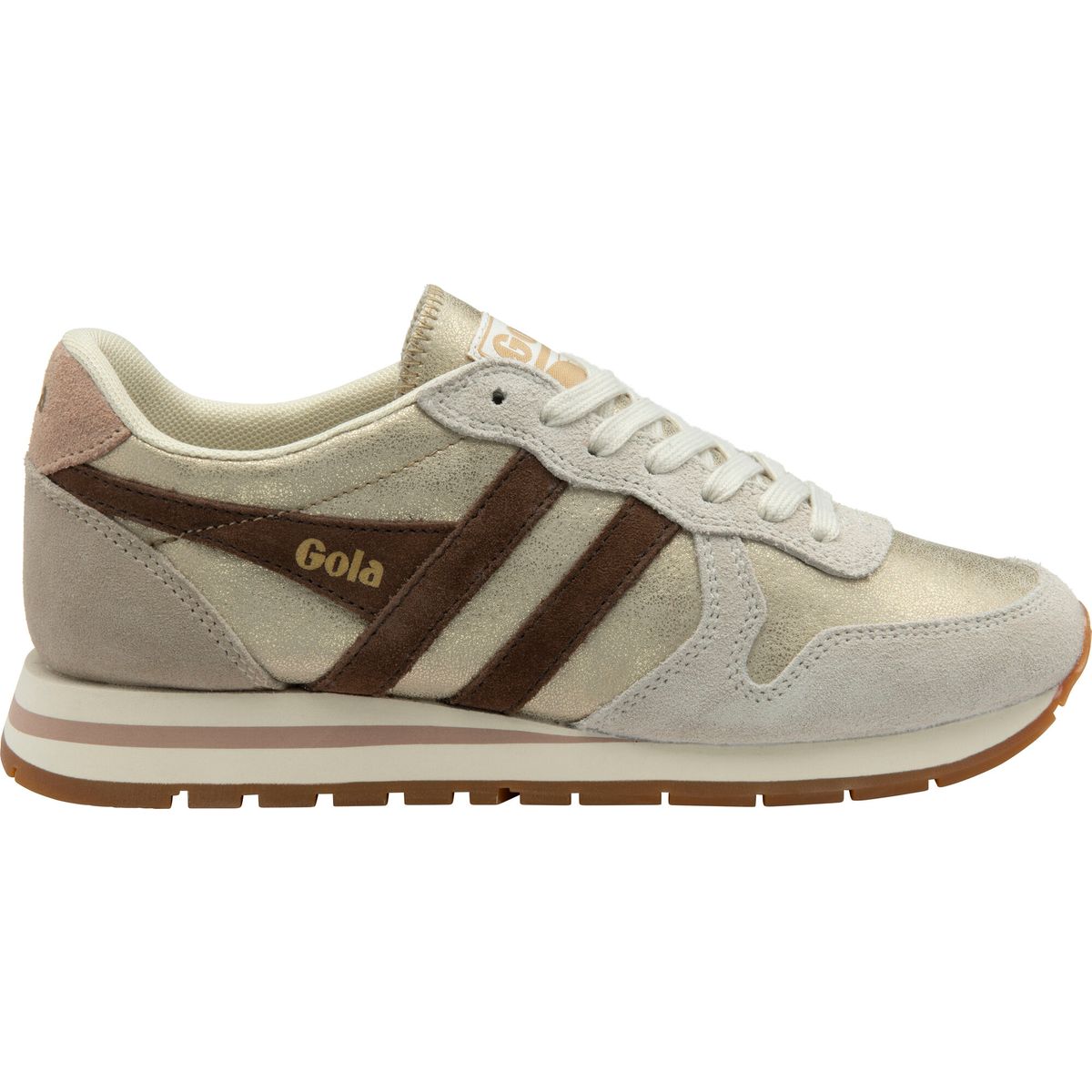 Gola Daytona Blaze Sneaker Women gold/dark brown/cameo (YT) 40 CLB338-YT-40-golddarkbrowncameo