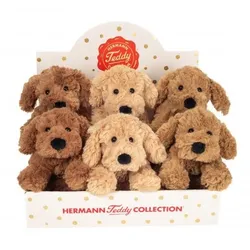 Teddy-Hermann - Schlenkerhund 3-farb. sort. 20 cm, 1 Stück