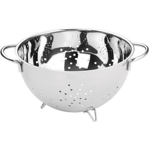 Küchenprofi Seiher Classic, mit 2 Griffen, aus Edelstahl, spülmaschinengeeignet, Ø 24 cm
