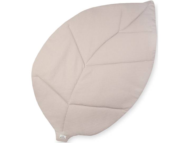 Krabbeldecke JULIUS ZÖLLNER Blatt Waffelpiqué , grau, B:110cm L:170cm, Baumwolle, Wohndecken, Krabbeldecke, Made in Germany