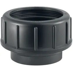 Geberit Pe Gewindestutzen 361740161 PE-HD, DN 50, mit Quetschverschraubung und Schutzdeckel