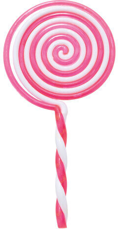 Lolli, pink-weiß