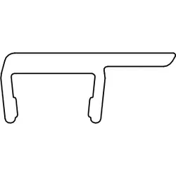 HSK Ersatzteile Dichtung vertikal, Transparent, E100057-4-S-99 E100057-4-S-99