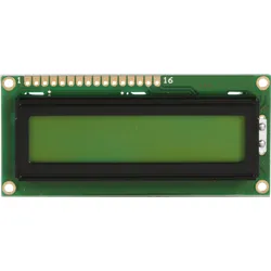 LCD-PM 1X16-6 B - LCD-Modul, 1x16, H:6,0mm, ge/gn, m.Bel.