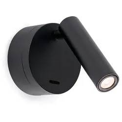 Faro LED Leseleuchte BOC 3W, 3000K, IP20, schwarz matt FAR-62708