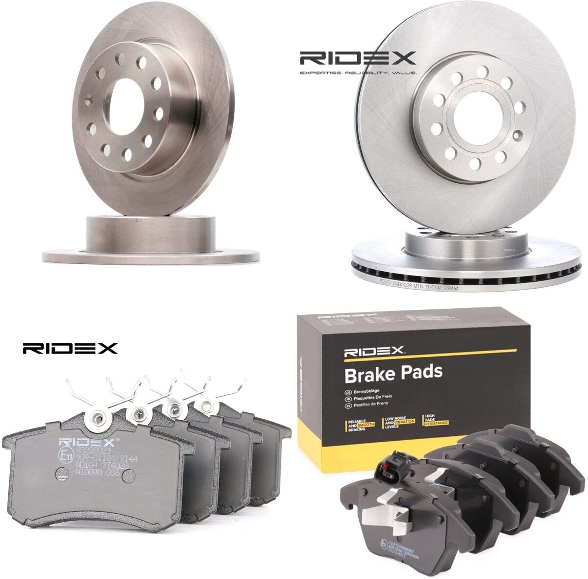 RIDEX 3405B0509 Bremsscheiben und -beläge