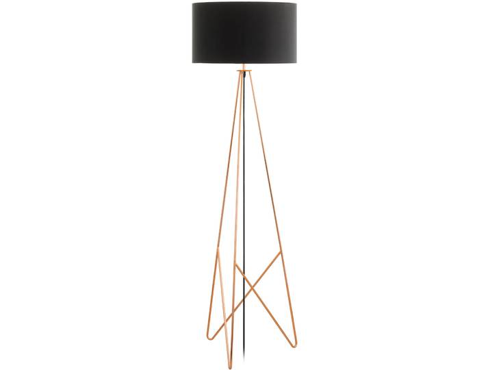 Stehlampe Camporale Schwarz Stahl/Stoff 154 cm