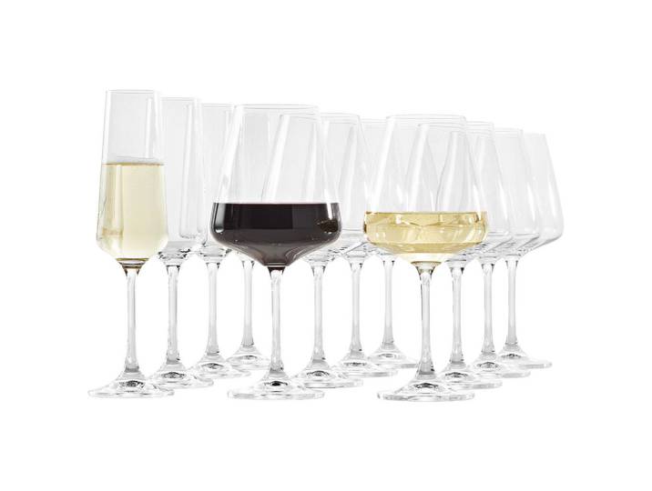 Leonardo Gläserset Paladino, Klar, Glas, 12-teilig, Gläser, Gläsersets
