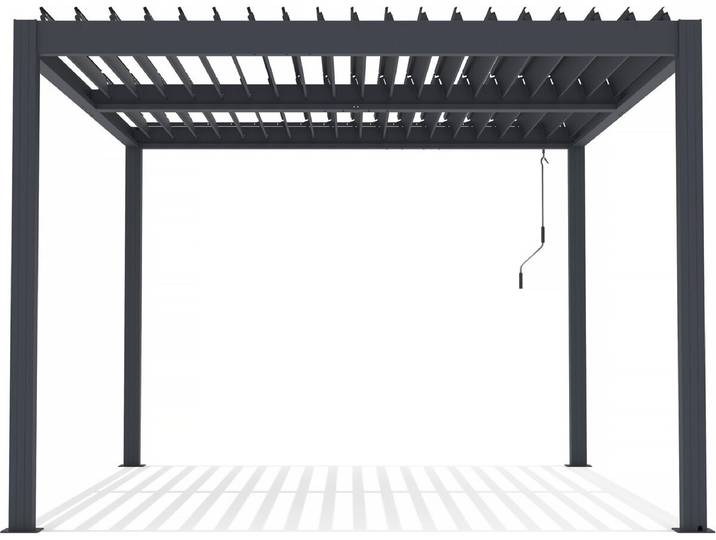 Pergola bioclimatique en aluminium Windsor - 3 x 4 m - Anthracite