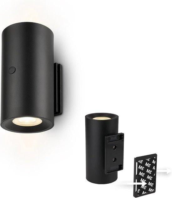 Briloner LED Wandlamp - Draadloos en Oplaadbaar - Zwart