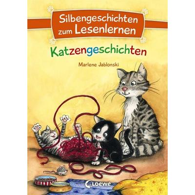 Silbengeschichten zum Lesenlernen - Katzengeschichten, Gebundene Ausgabe von Marlene Jablonski, Loewe