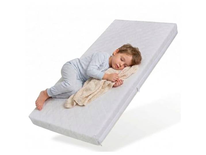 Kindermatratze SMART, Babymatratze 80x180 cm mit abnehmbarem Bezug, waschbar bei 60°C für Kinderbett, 180x80 cm, 8cm hoch, eco5 zertifiziert, Körpergewicht bis 60kg Hergestellt in der EU