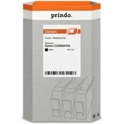 Prindo, Druckerpatrone, kompatibel mit Epson SJIC33P(K) (BK)