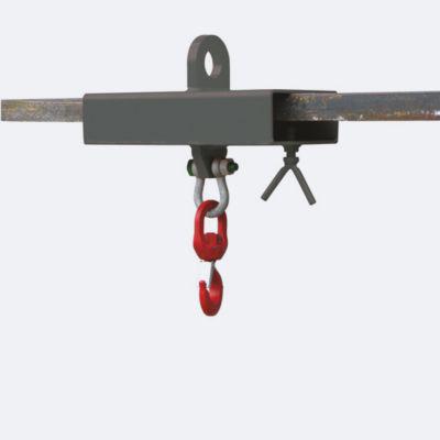 Eichinger-Industrie Lasthaken-Stapleraufsatz, für 1 Gabelstaplerzinken, bis 1000 kg, Stahl, anthrazitgrau RAL 7016