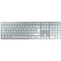 CHERRY KW 9100 SLIM FOR MAC Tastatur Universal USB + Bluetooth QWERTZ Deutsch Silber
