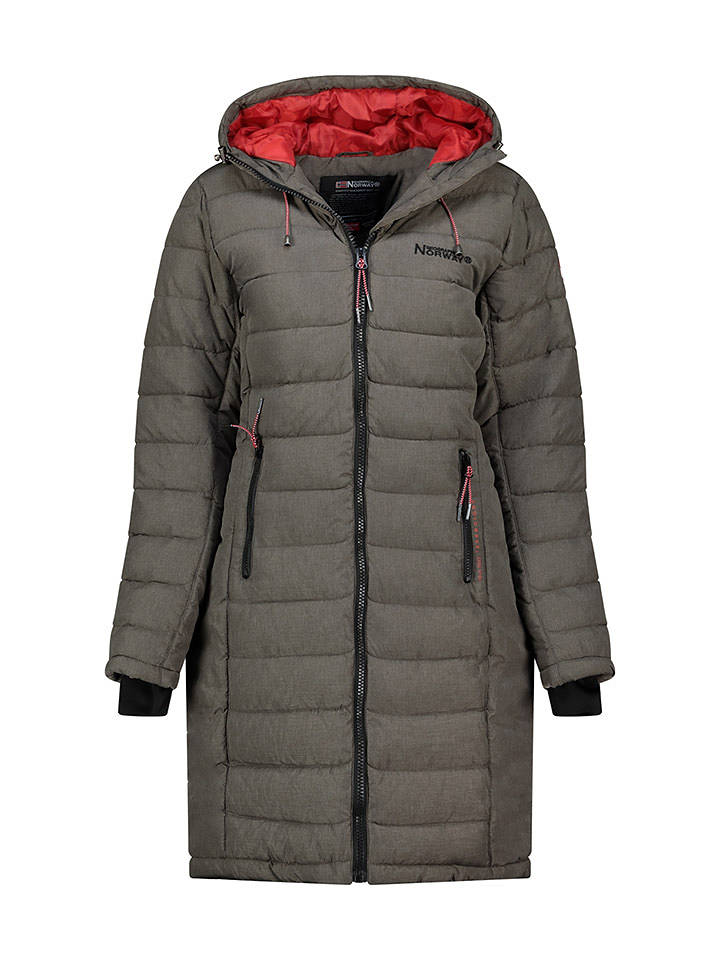 Geographical Norway Steppmantel "Aroma" in Khaki - XXL