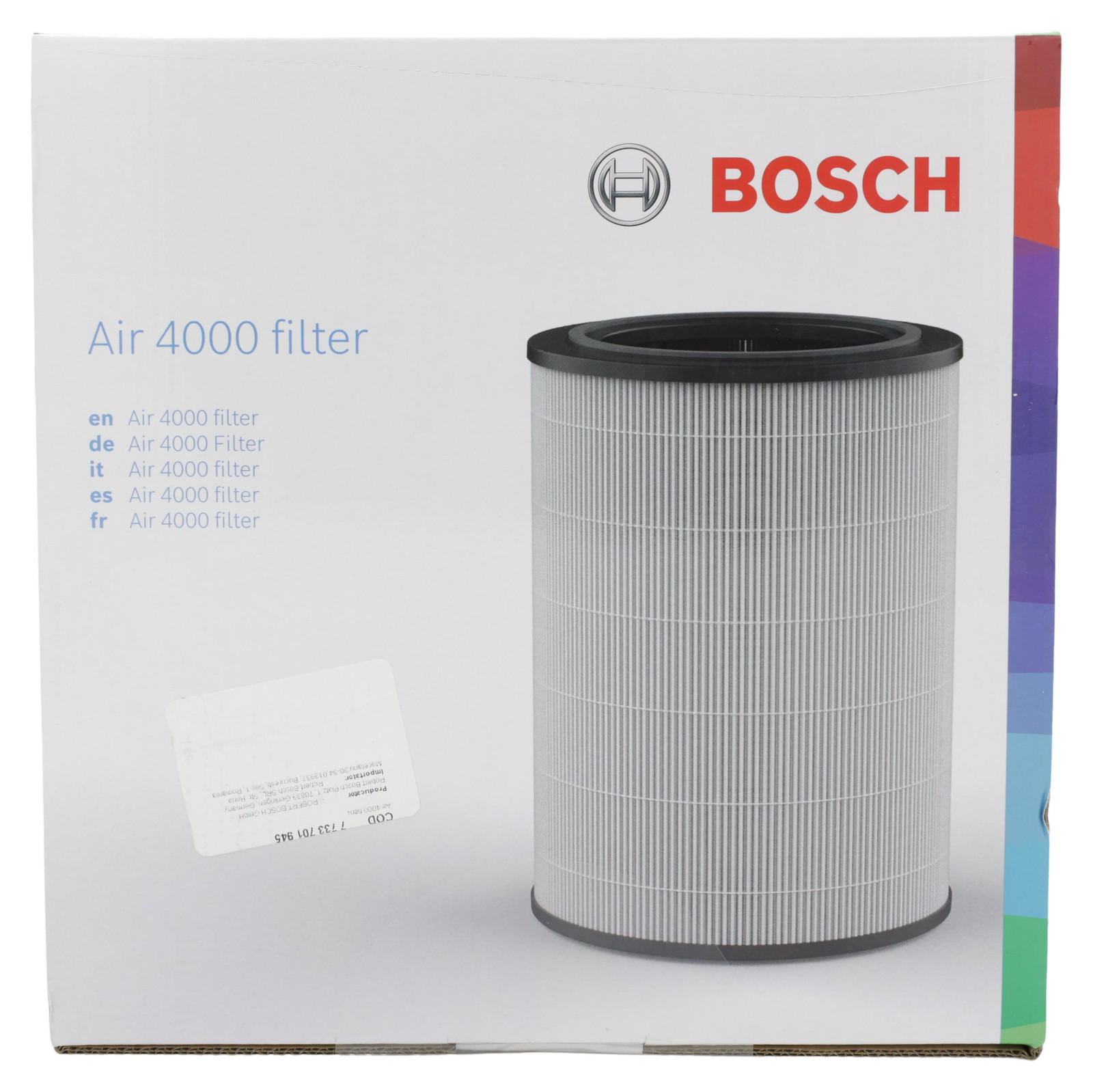 Bosch vervangingsfilter voor Home Comfort Air 4000 wit