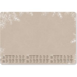 Sigel Schreibunterlage Natural Eucalyptus, braun, Papier, 30 Blatt, mit Kalender, 60 x 41cm