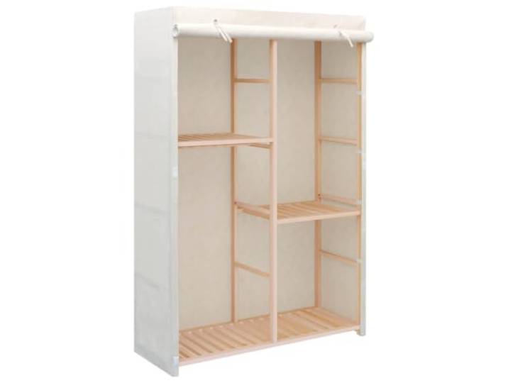 LPERTGFHU Kleiderschrank, Garderobe mit 3 Ebenen, Kleiderstange Stabiler Holzrahmen, Für Ordnung in Flur & Schlafzimmer, Einfache Montage