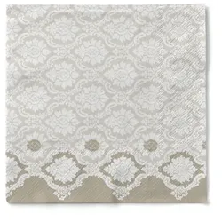 Sovie HORECA Serviette Mandy in Beige Braun aus Tissue 40 x 40 cm, 100 Stück - Ornamente