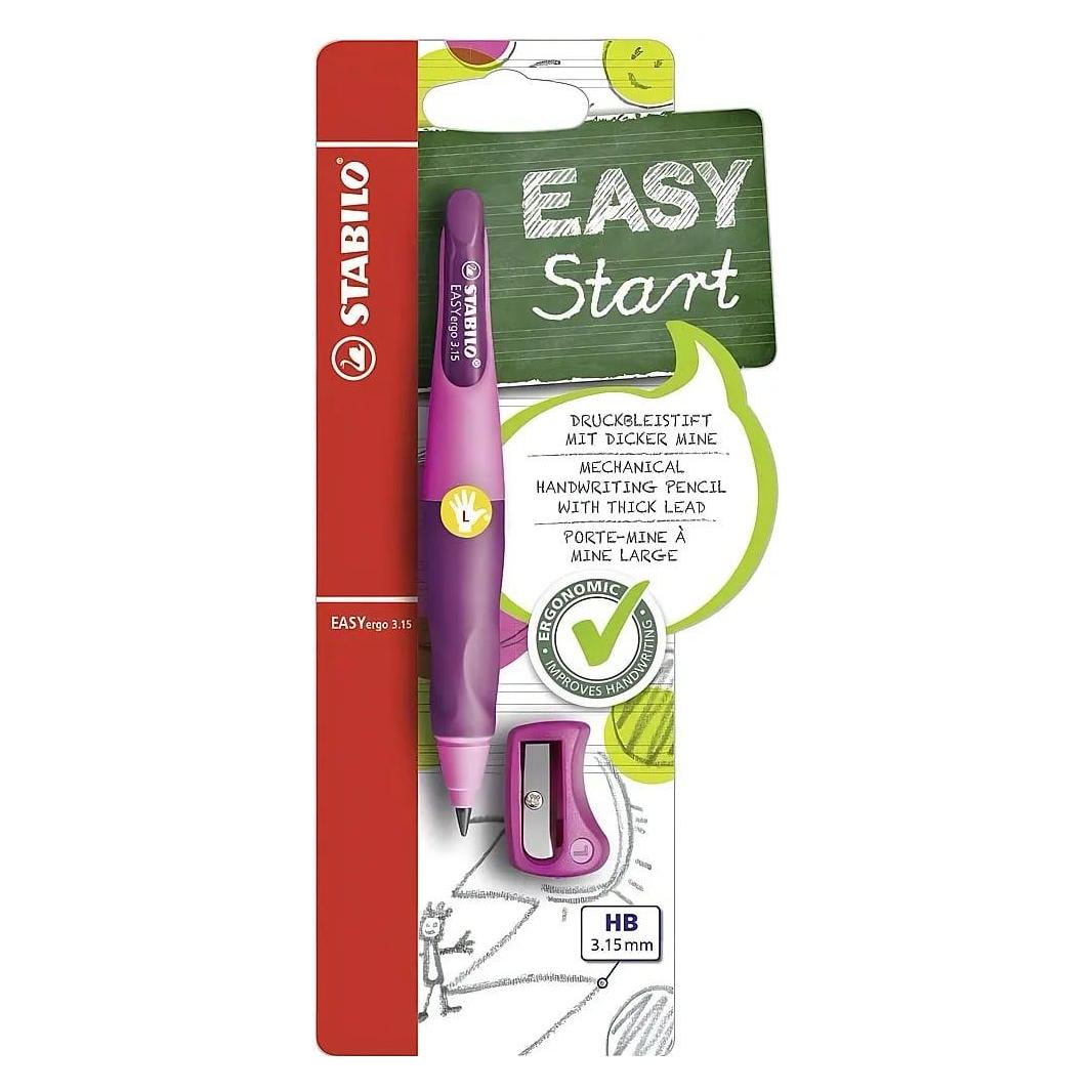 Stabilo EASYergo ergonomischer Druck-Bleistift für Linkshänder HB (3.15 mm, HB, 1x) (104686403)
