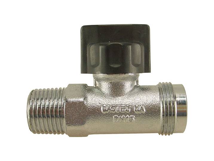 Riko Gaskogelkraan - Messing - Gastec - 1/2 x M24 Recht Buitendraad