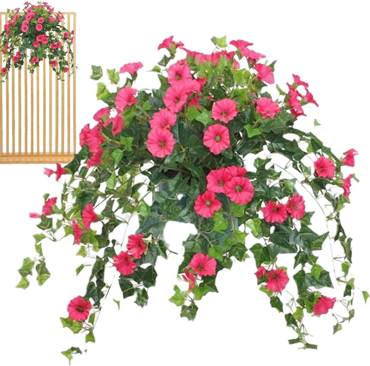 UV-bestendige kunstbloemen voor buiten - Neppe petunia decoratie voor balkon en terras