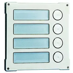 Comelit 3064S Tastenmodul Vandalcom, 4 Tasten, Edelstahl