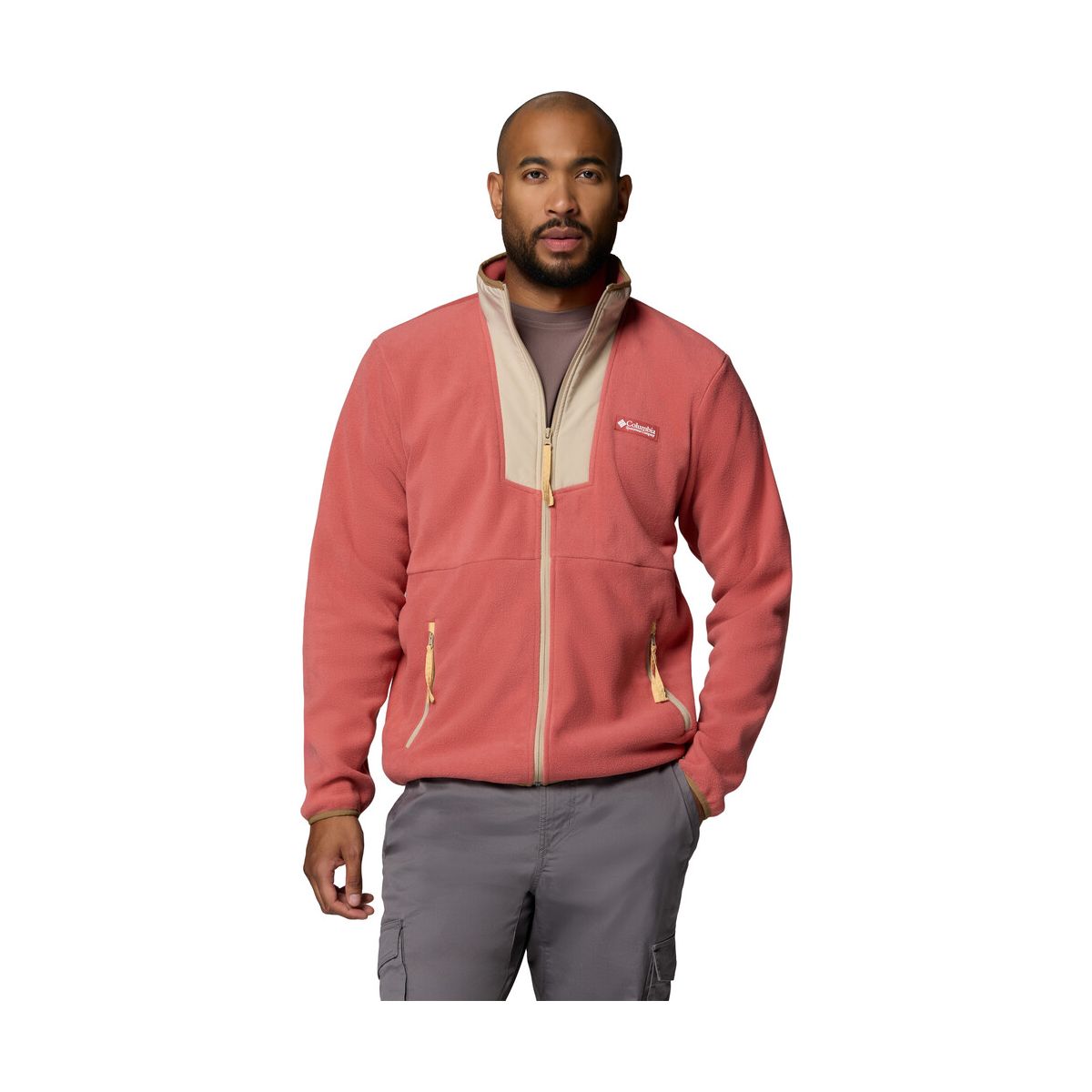 Columbia Sequoia Grove Full Zip Fleece washed red, ancient fossil (625) L 209589-2095891-625-L