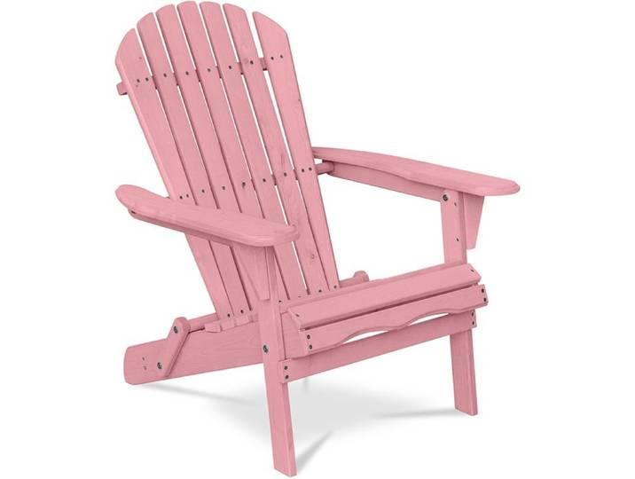 Chaise de jardin Adirondack - Bois Rose pâle