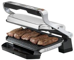 T-fal GC722D53 OptiGrill XL Stainless Steel Indoor Electric Grill with Removable/Dishwasher Safe Plates