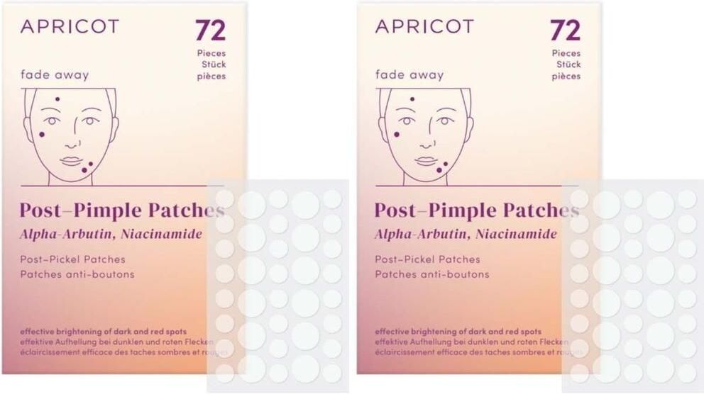Apricot Post Pimple Patches fade away 2x 2x72 St Pflaster
