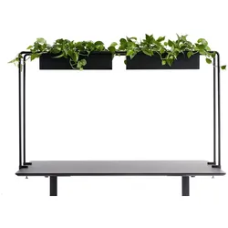 APTO Schreibtisch Halterung für Blumenkästen 160x80x2cm mit Tischklemmen, schwarz