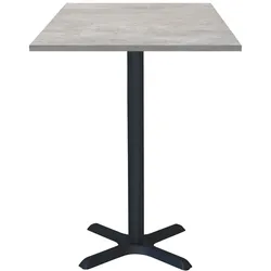 RestooTab - Stehtisch Dina 60x60cm Dekor Naturbeton