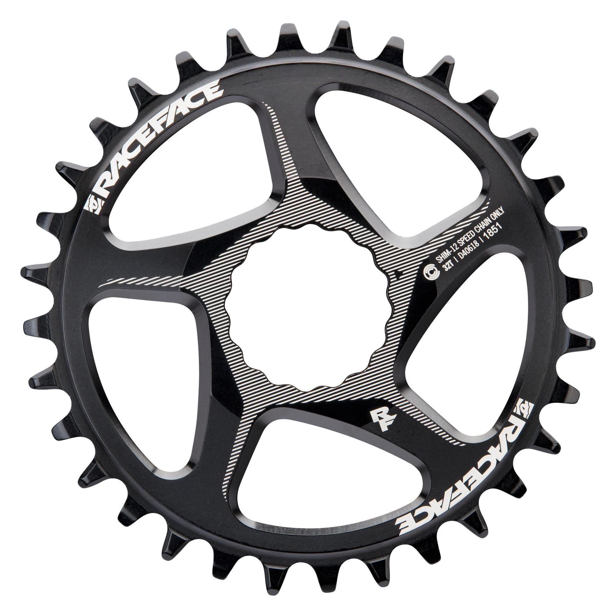 Race Face RaceFace DM AL Wide Chainring Shimano 1x12SPD 55CL (32) (RR22DMW32TSHI12BLK)