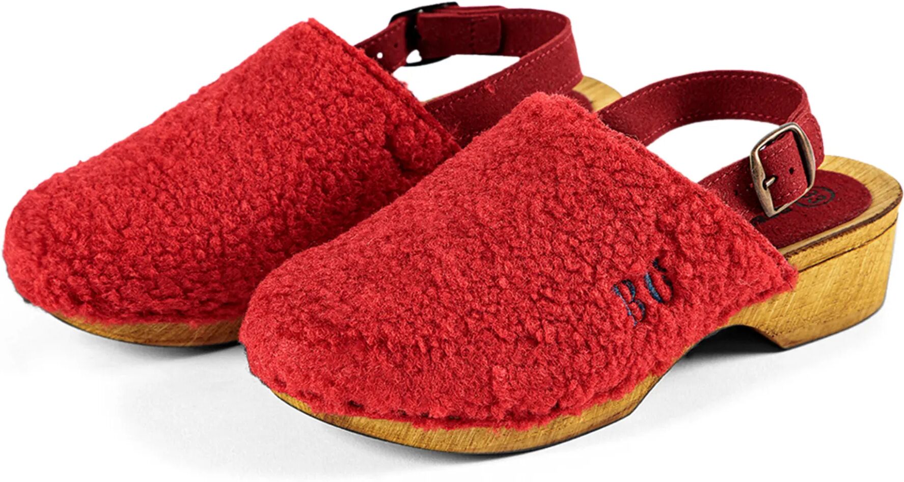 Bobo Choses Sabots Façon Fourrure Rouge 30