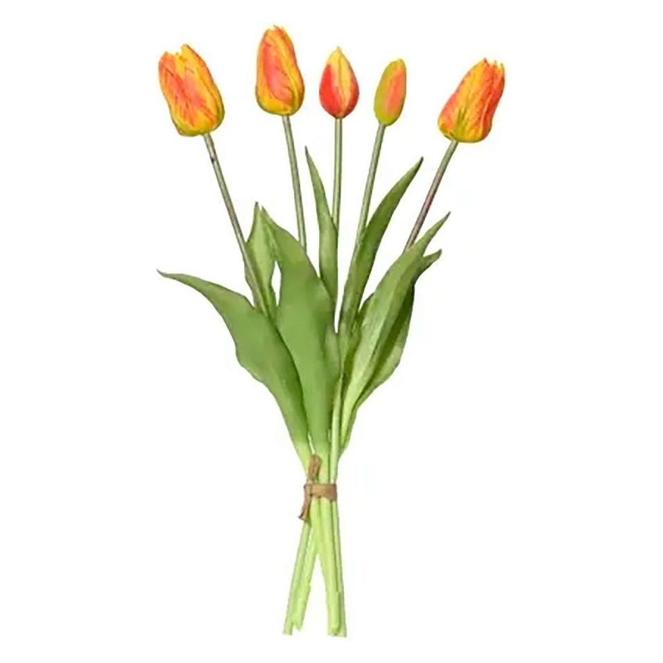 Everlands Orange tulips bouquet made of polypropylene, 15 x 15 x 40 cm (40 cm) (899648)