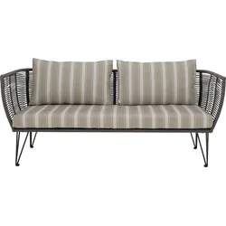 Mundo Sofa gestreift beigegrün
