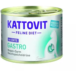 KATTOVIT Gastro-Ente 185g für Katzen mit Verdauungsstörungen