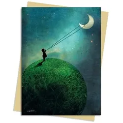Astrum, Grusskarte + Briefpapier, Catrin Welz-Stein: Chasing the Moon Greeting Card: Pack of 6 (6 Stk.)
