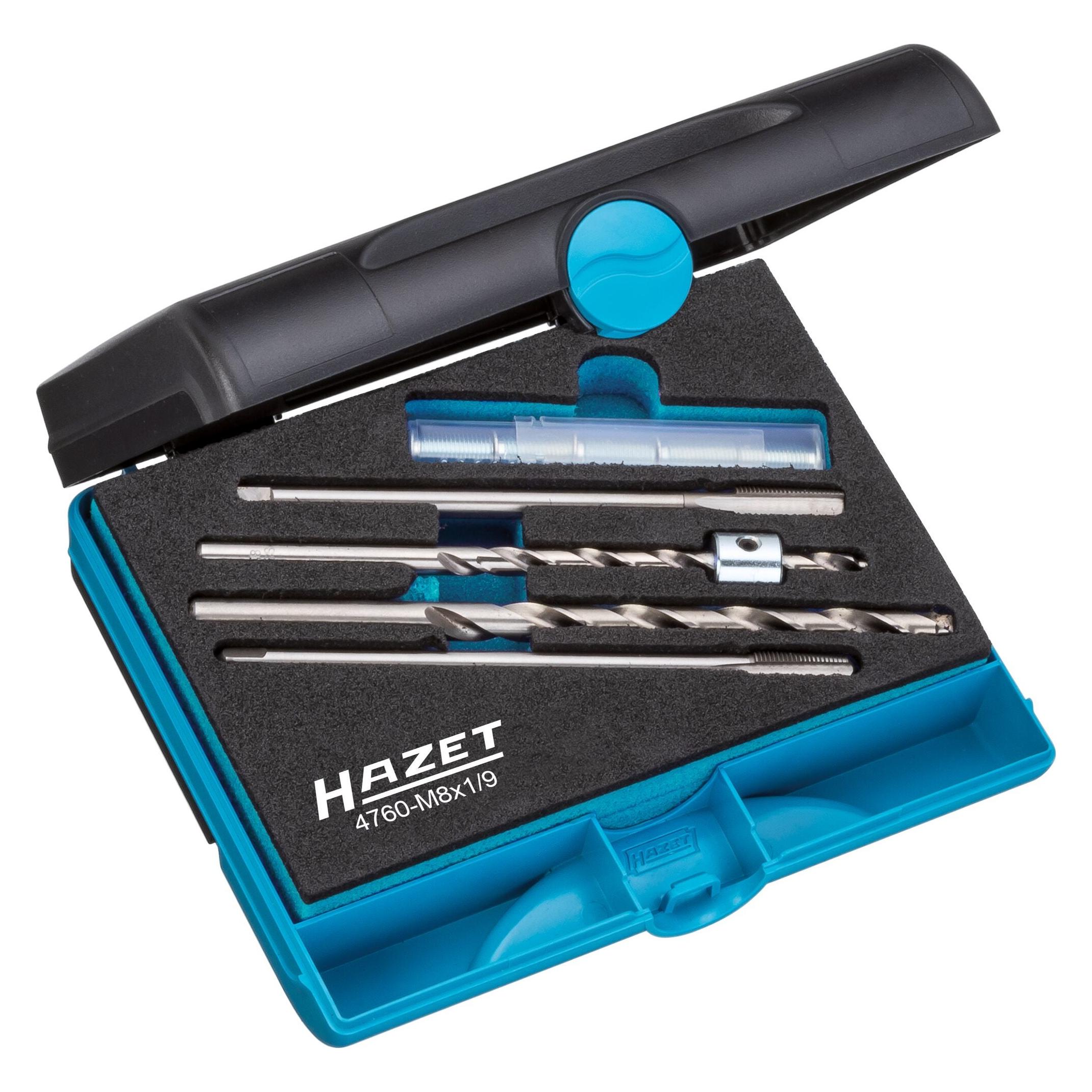 Hazet Glühkerzen Reparatur Satz 4760-M8X1/9 Anzahl Werkzeuge: 9 (4760-M8X1/9)