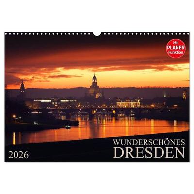 Wunderschönes Dresden (Wandkalender 2026 DIN A3 quer), CALVENDO Monatskalender
