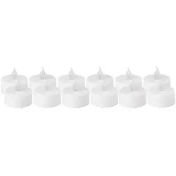 LED-Teelichter, mit Timer, 4 cm Ø, 12 Stück