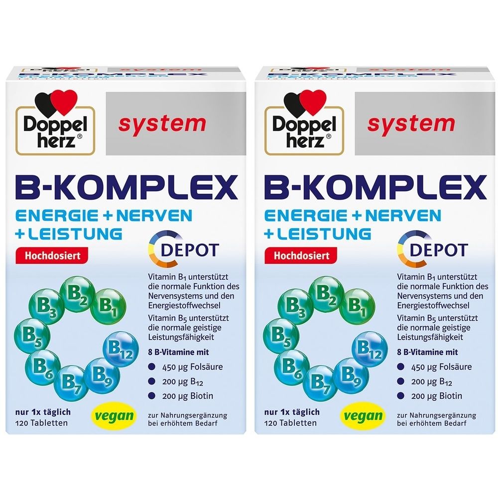 Doppelherz B-Komplex system Tabletten 2x 2x120 St