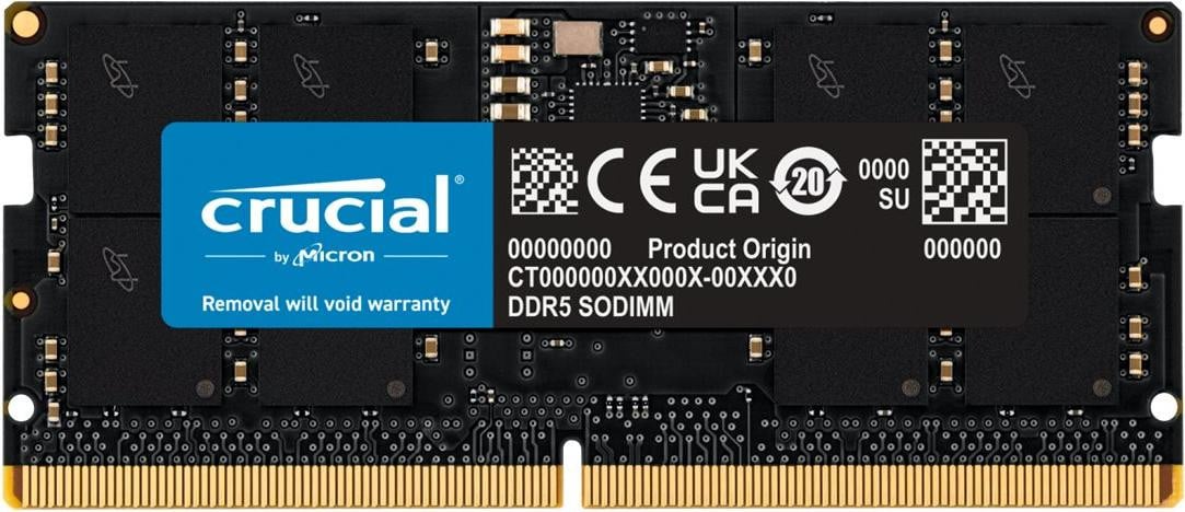 Crucial SO 5600 16GB CT16G56C46S5T DDR5 Laptop Geheugenmodule