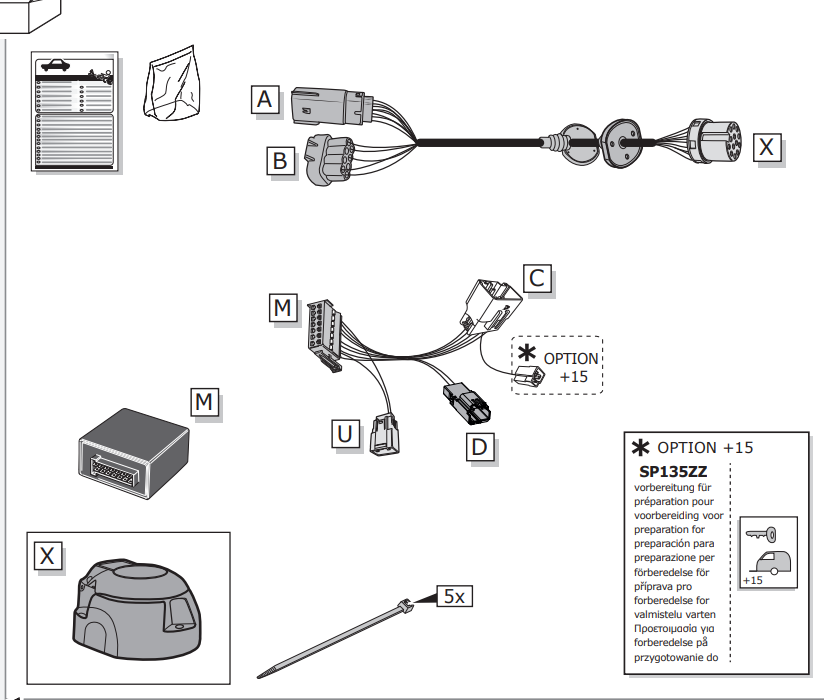 Faisceau spécifique 13 broches pour Ford Ford USA Explorer (07/2019-05/2024)