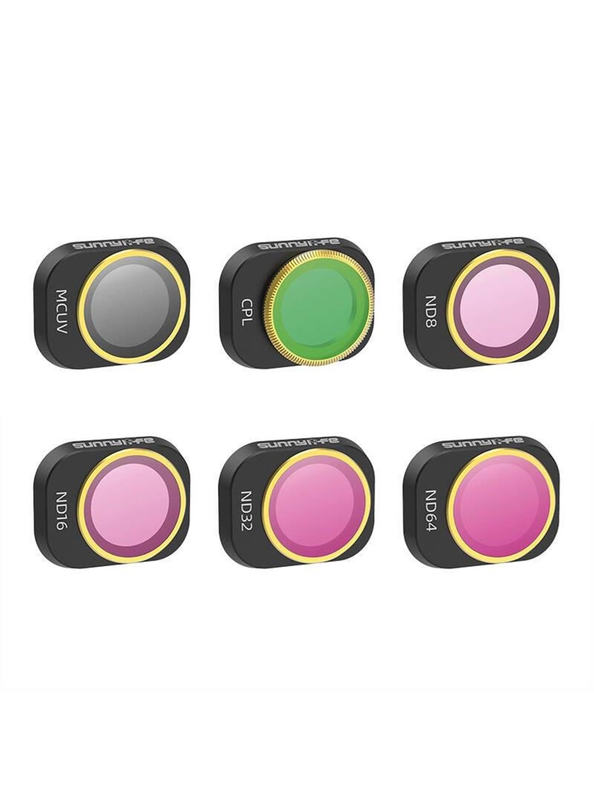 Sunnylife 6 Lens Filters MCUV CPL ND8/16/32/64 for DJI MINI 4 PRO